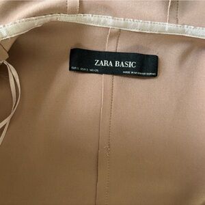 Zara Basic Blush Hooded Wrap Jacket